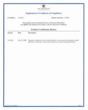 Certificates